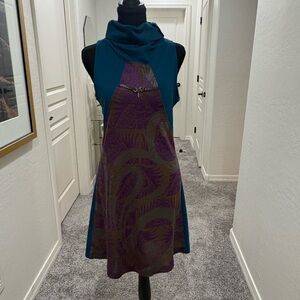 Custo Barcelona turtleneck sleeveless dress. Size 2